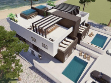 Luxury modern apartments first row to the sea near Zadar