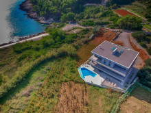 Modern villa with a panoramic sea view on the island of Korčula