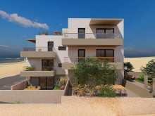 Modern apartment with sea view in a new building 250 m from the beach on the island of Pag