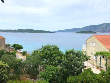 Building plot with two houses only 40 m from the sea - Korčula